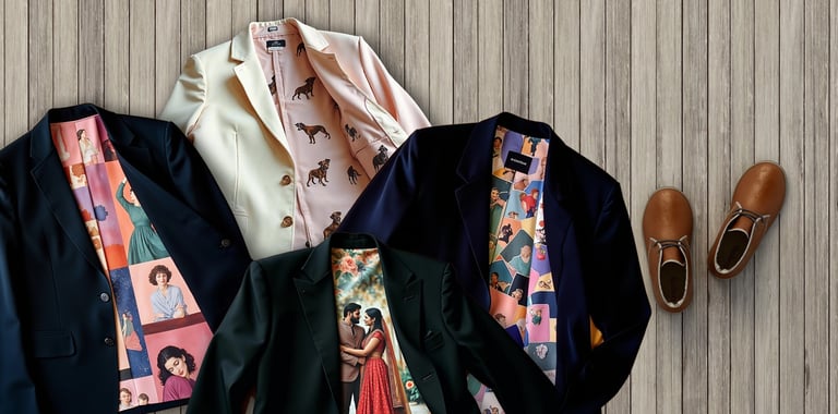 Boutique-style Interlining printing for custom made-to-measure orders