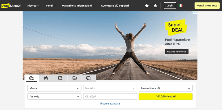 Homepage Autoscout24