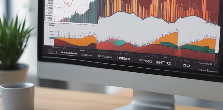 A clean dashboard showing churn rate dropping over months.