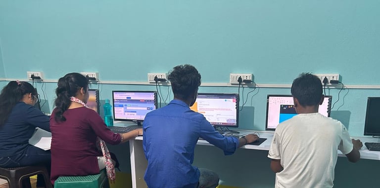 Smart Village Computer Hub Student Learning Computer.