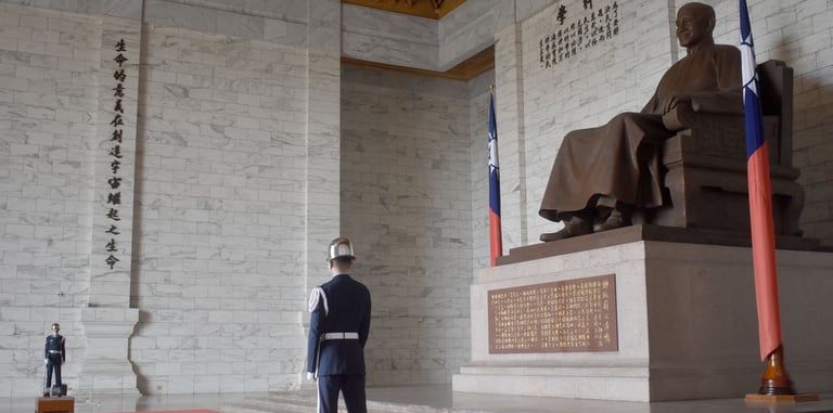 Guardias en el Mausoleo de Chiang Kai-shek
