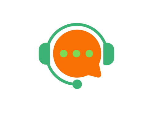 Um fone de ouvido e um microfone