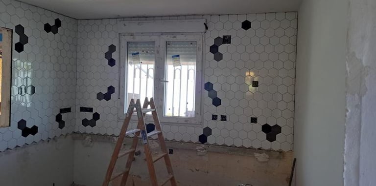 Fliesenspiegel in der Küche fertig gestellt in La Marina