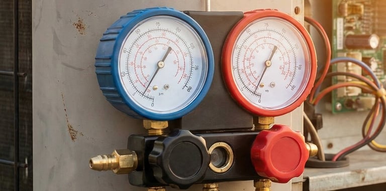 HVAC gauge - 4 Elements Air Conditioning LLC 