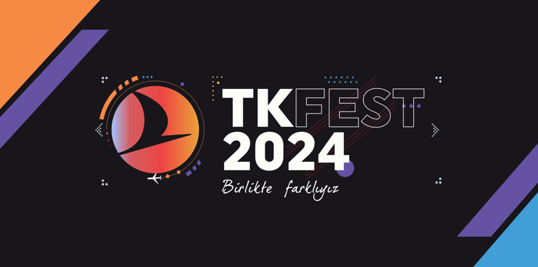 TKFEST 2024 için Türk Hava Yolları marka diliyle hazırlanan etkinlik KV animasyonu