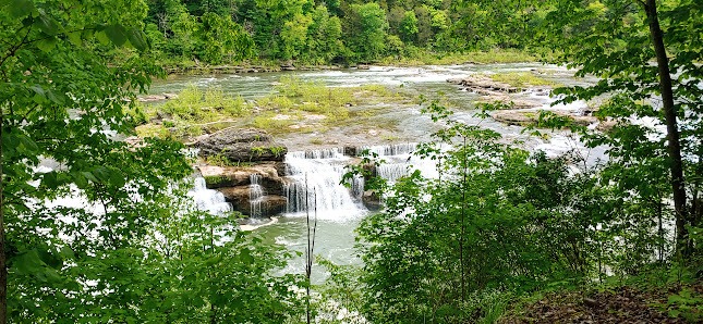 Rock Island Park, TN - Parking lot view of Great Falls