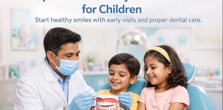 pediatric dental doctor explaining Importance of early dental care for children