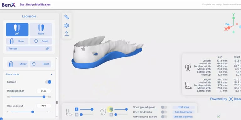 BenX orthotic and prosthetic workflow platform