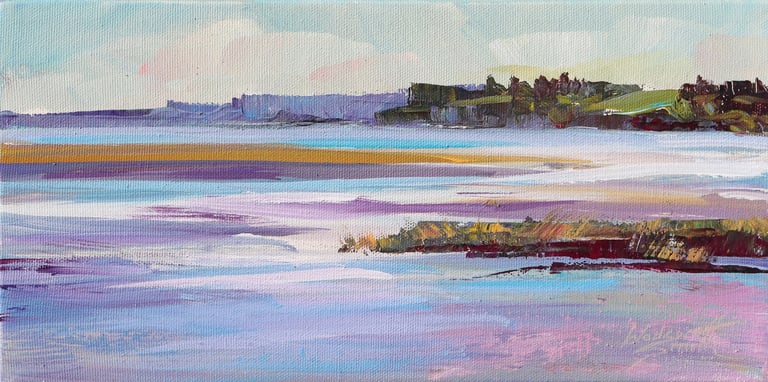 Sand Dollar Daze - Painting by Sharon Wadsworth-Smith