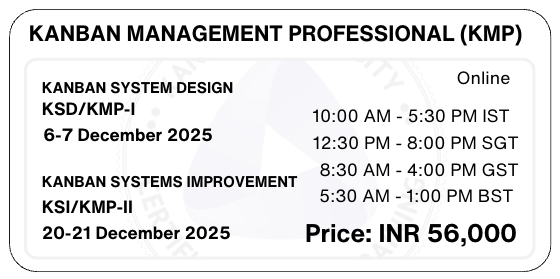 Kanban Management Professional KMP Training Kanban University