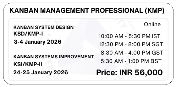 Kanban Management Professional KMP Training Kanban University
