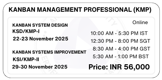 Kanban Management Professional KMP Training Kanban University