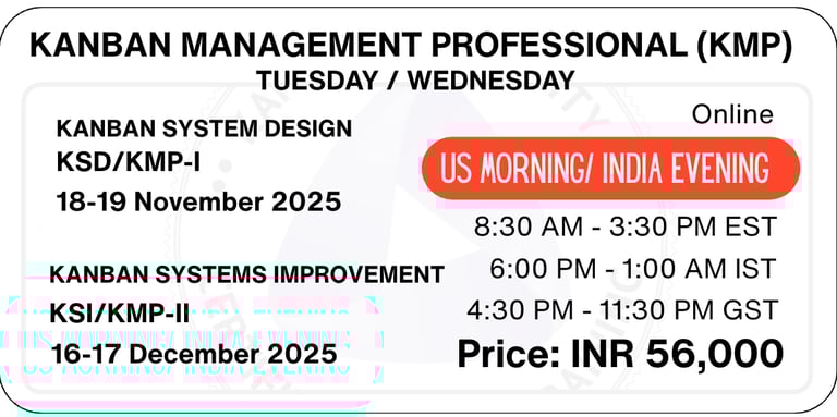Kanban Management Professional KMP Training Kanban University