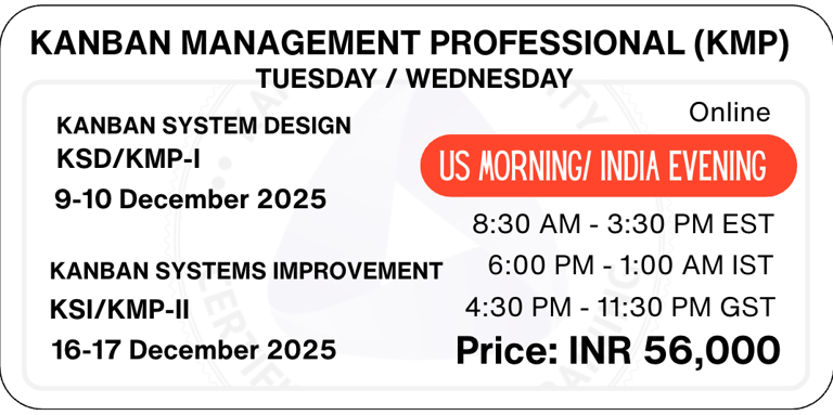 Kanban Management Professional KMP Training Kanban University