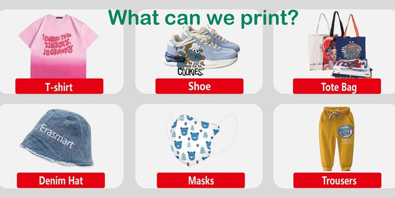What can A3 MAX DTF printer print?