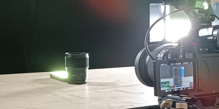 shoot produit de l'objectif Lumix 85mm f1.8