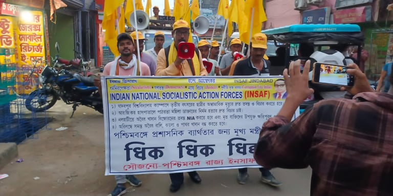 INSAF Demands Justice and Accountability: Prof. SK Kalimuddin Raises Voice for Bengal’s People