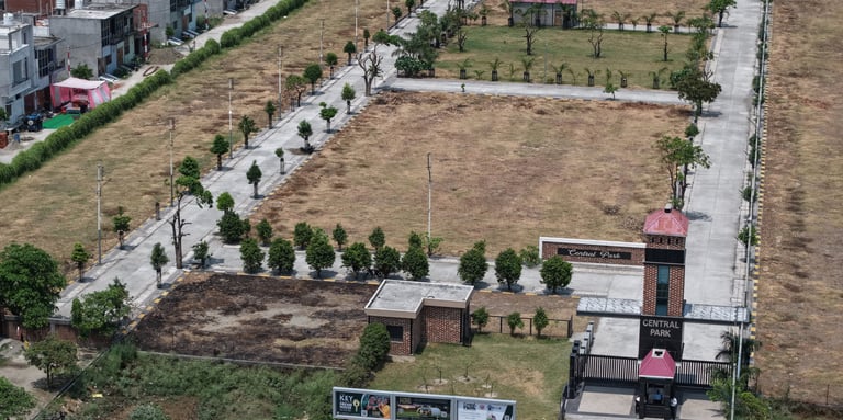Strategic location map of Central Park with easy connectivity in Rudrapur