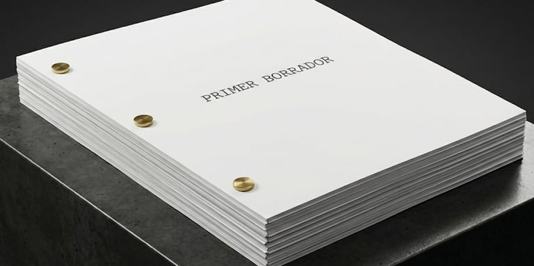 a stack of paper with a paper label on it