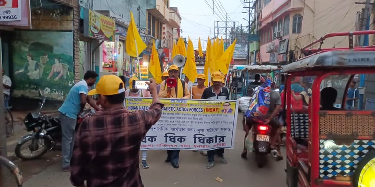 INSAF Demands Justice and Accountability: Prof. SK Kalimuddin Raises Voice for Bengal’s People