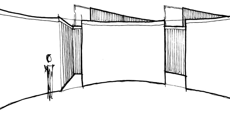 an architectural sketch