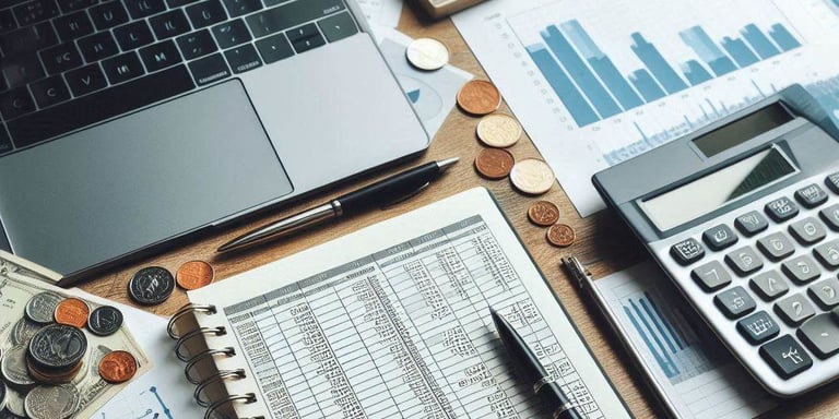 Contabilidade, tesouraria, planejamento financeiro e gestão de fluxo de caixa