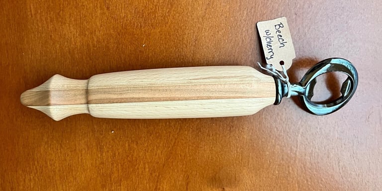 beech cherry bottle opener