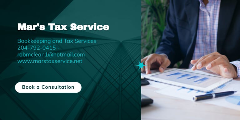Professional accountant at Mar's Tax Service providing bookkeeping and tax preparation.