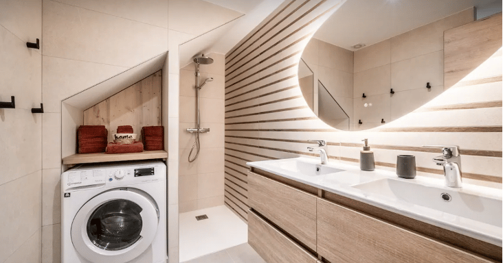 salle de bain gîte Bois Joli