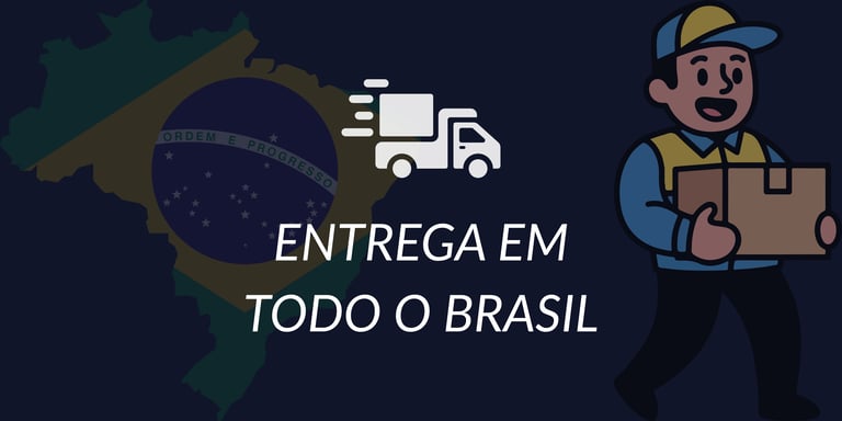 Entrega em todo o Brasil.