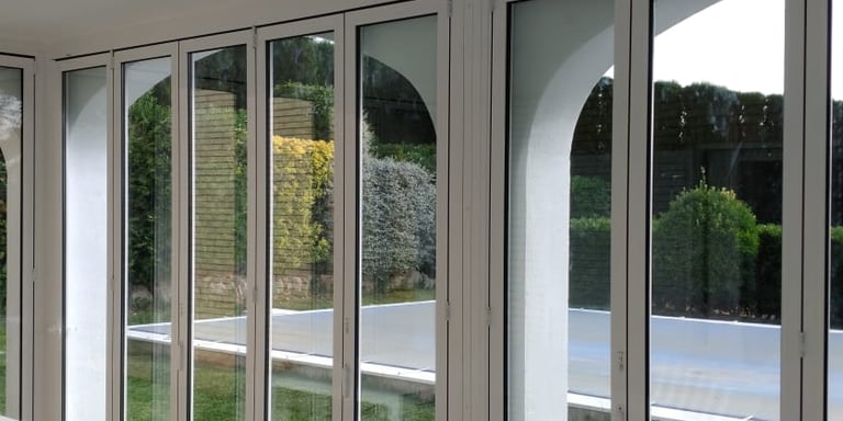 Cerramientos Plegables en porche chalet