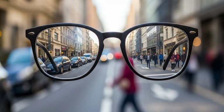 I can't see distant objects clearly.