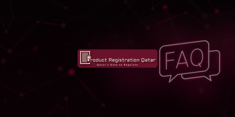Product Registration Qatar FAQ graphic for answering most asked questions on MoPH product registration and compliance.