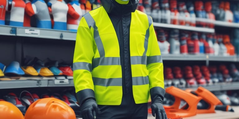 a person wearing a helmet and goggles holding a pole