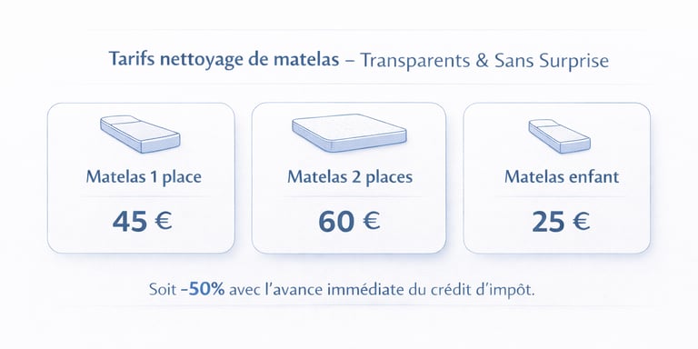 tarif matelas