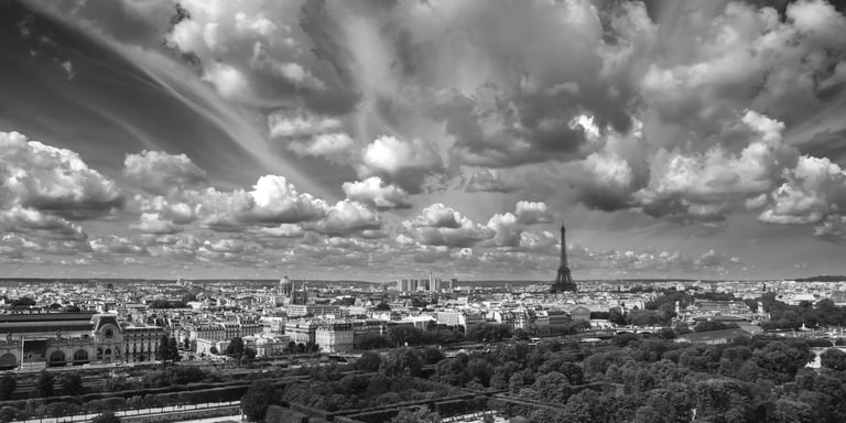 PARISIAN SKIES B/W