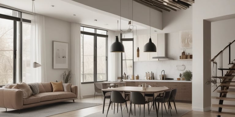 Bright living room with modern inventory