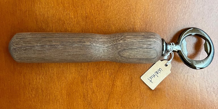 walnut bottle opener