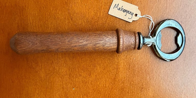 mahogany bottle opener