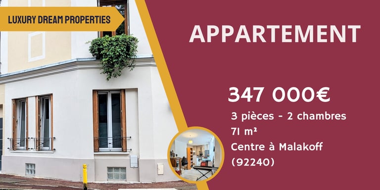 appartement à vendre à malakoff