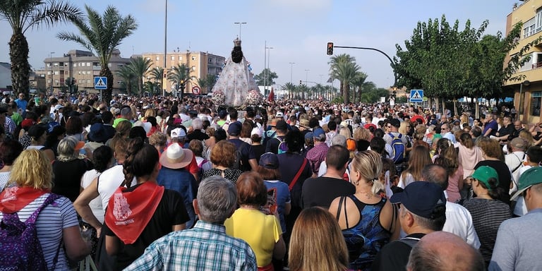 "Romería de la Virgen de la Fuensanta", a religious pilgrimage in which hundreds of thousands of peo