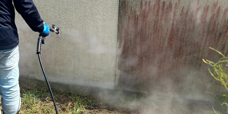 murs nettoyage vapeur