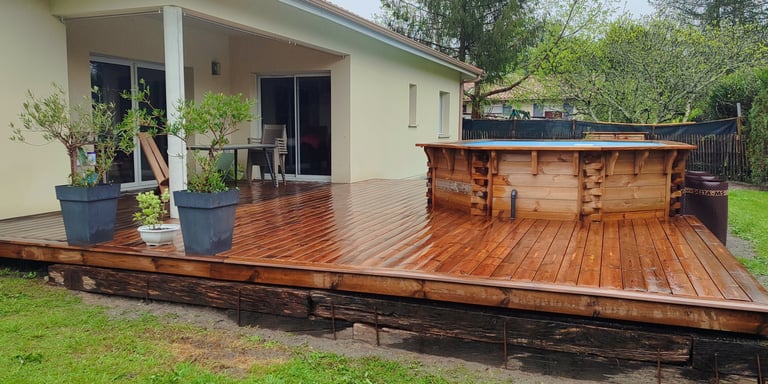 Conception et pose de terrasses en bois