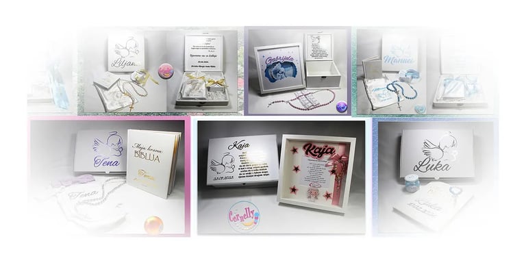 Personalizirani poklon set za krštenje s imenom djeteta