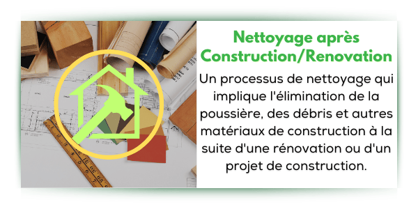 nettoyage après construction rénovation