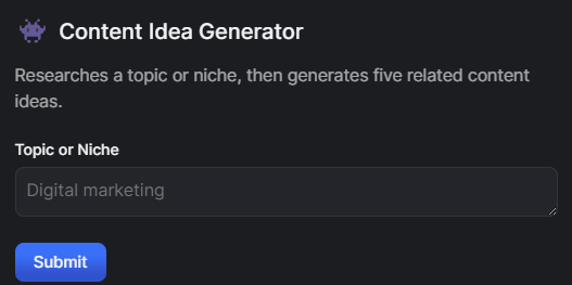 HyperWrite AI: Content Idea Generator: Generates five related ideas.