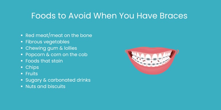 foods to avoid when you have braces