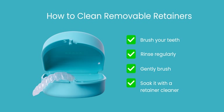 how to clean removable retainers