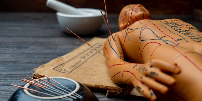 agulhas de acupuntura