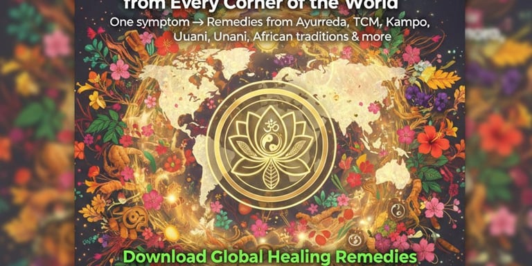 Global Healing Remedies from Ayurveda and other traditions.
